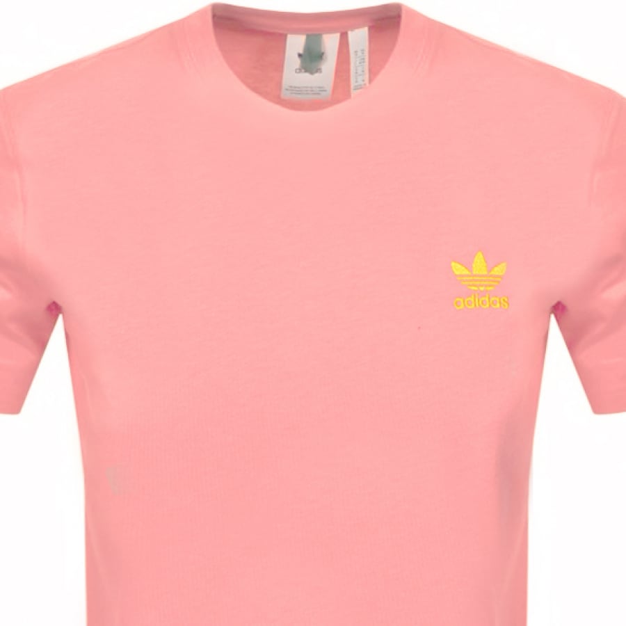 Alternative Image for Productadidas Originals Multi Fade Logo T Shirt Pink2